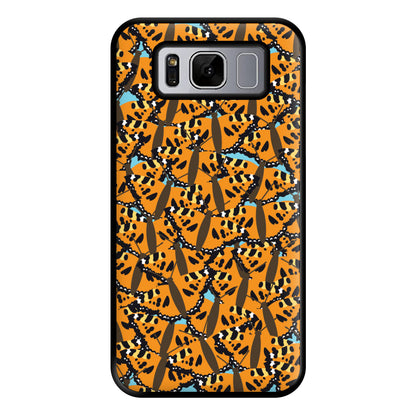 Orange Butterfly - Butterfly Patterns Phone Case for Galaxy S8 Plus