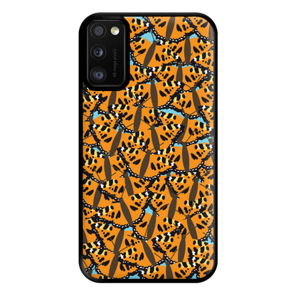 Orange Butterfly - Butterfly Patterns Phone Case for Galaxy A41