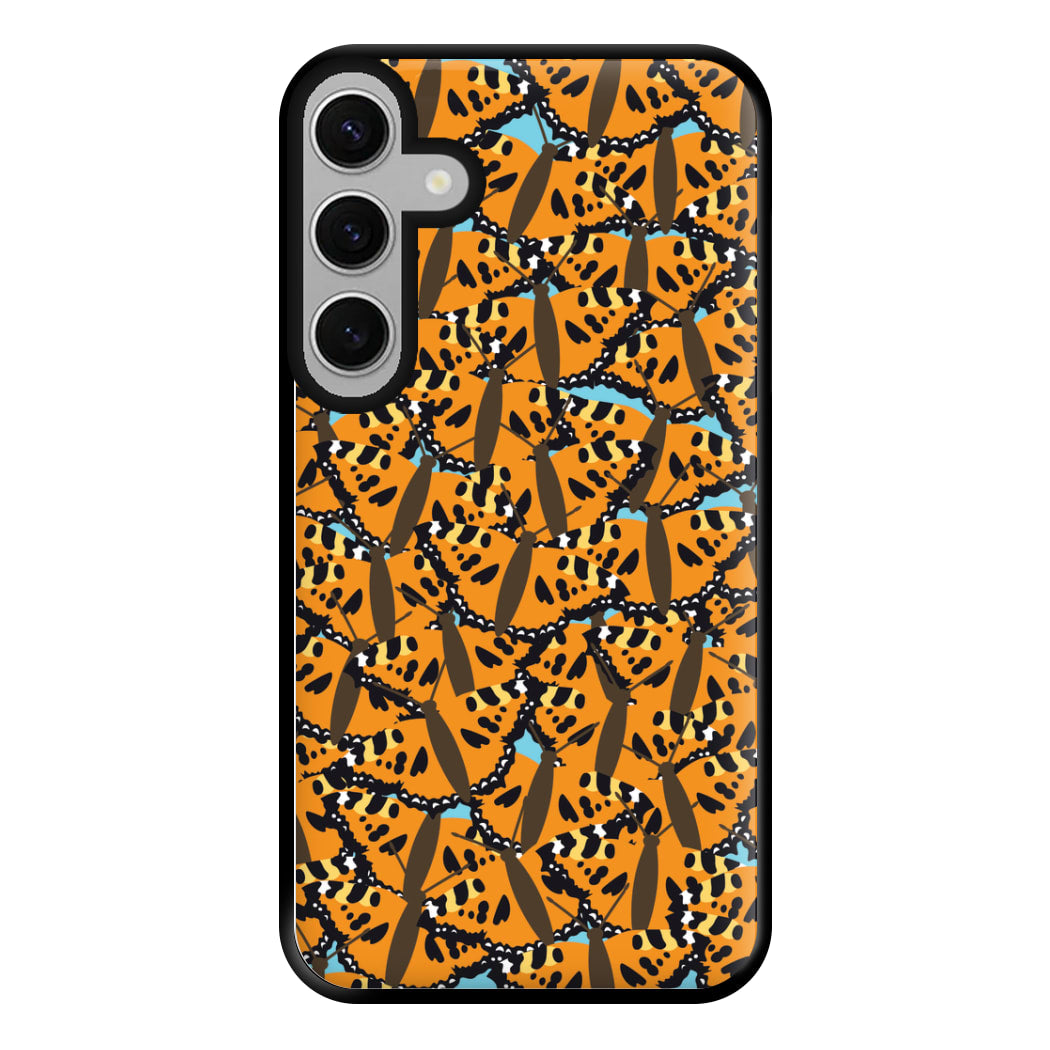 Orange Butterfly - Butterfly Patterns Phone Case for Galaxy S24FE