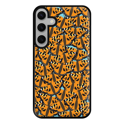 Orange Butterfly - Butterfly Patterns Phone Case for Galaxy S24FE