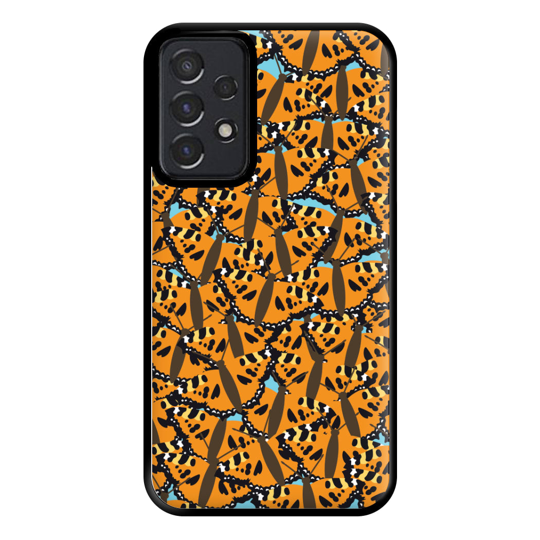 Orange Butterfly - Butterfly Patterns Phone Case for Galaxy A52 / A52s