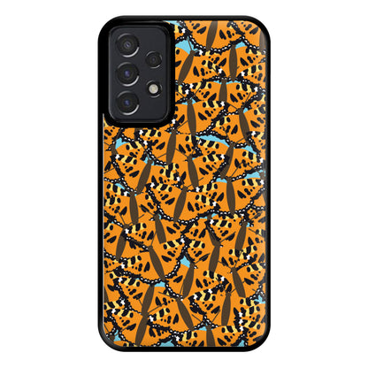 Orange Butterfly - Butterfly Patterns Phone Case for Galaxy A52 / A52s