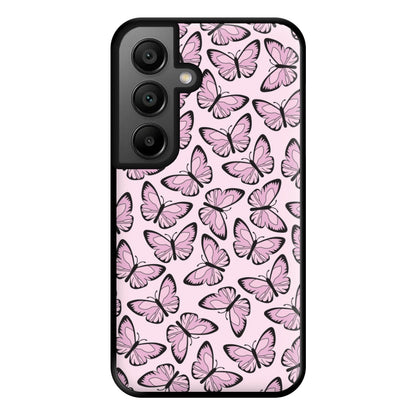 Pink And Black Butterfly - Butterfly Patterns Phone Case for Google Pixel 8