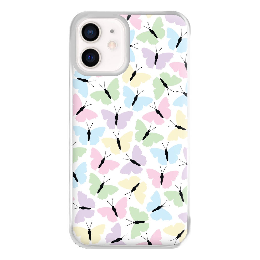 Multi Coloured Butterfly - Butterfly Patterns Phone Case for iPhone 12 Mini