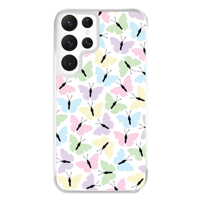 Multi Coloured Butterfly - Butterfly Patterns Phone Case for Galaxy S22 Ultra