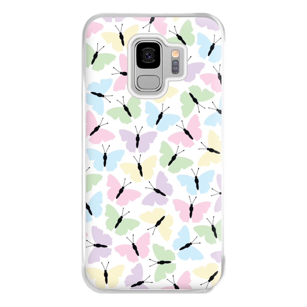 Multi Coloured Butterfly - Butterfly Patterns Phone Case for Galaxy S9 Plus