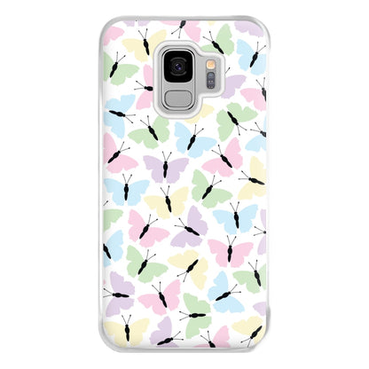 Multi Coloured Butterfly - Butterfly Patterns Phone Case for Galaxy S9 Plus