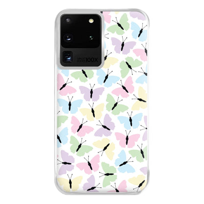 Multi Coloured Butterfly - Butterfly Patterns Phone Case for Galaxy S20 Ultra