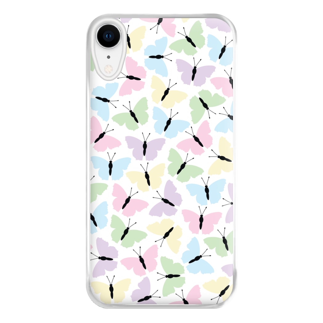 Multi Coloured Butterfly - Butterfly Patterns Phone Case for iPhone XR