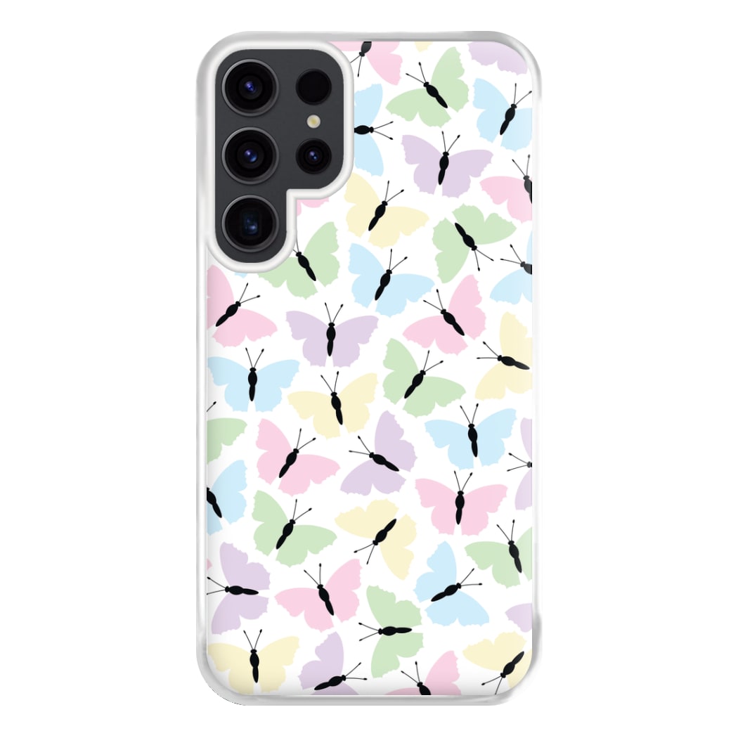 Multi Coloured Butterfly - Butterfly Patterns Phone Case for Galaxy S23 Ultra