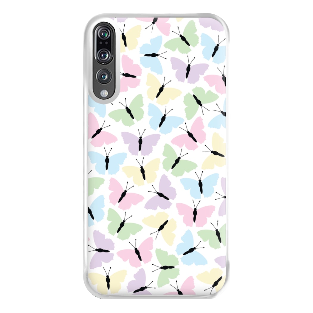 Multi Coloured Butterfly - Butterfly Patterns Phone Case for Huawei P20 Pro