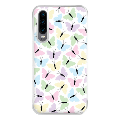 Multi Coloured Butterfly - Butterfly Patterns Phone Case for Huawei P30