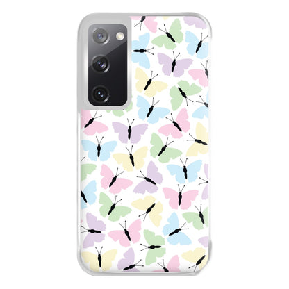 Multi Coloured Butterfly - Butterfly Patterns Phone Case for Galaxy S20FE