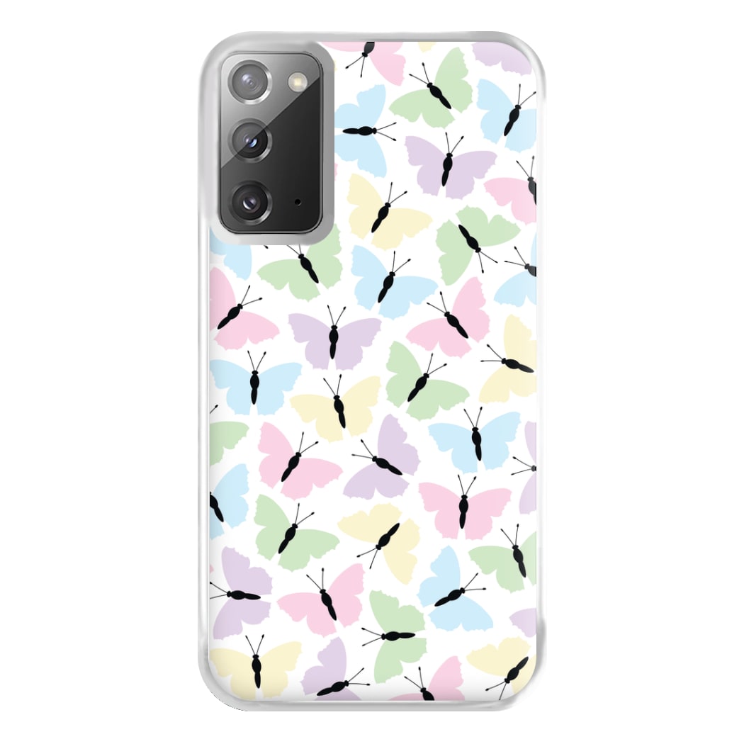 Multi Coloured Butterfly - Butterfly Patterns Phone Case for Galaxy Note 20 Ultra