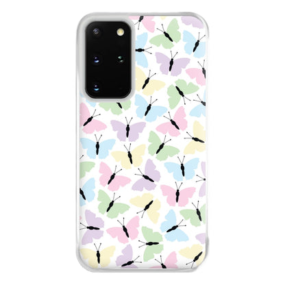 Multi Coloured Butterfly - Butterfly Patterns Phone Case for Galaxy S20 Plus