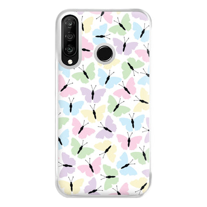 Multi Coloured Butterfly - Butterfly Patterns Phone Case for Huawei P30 Lite