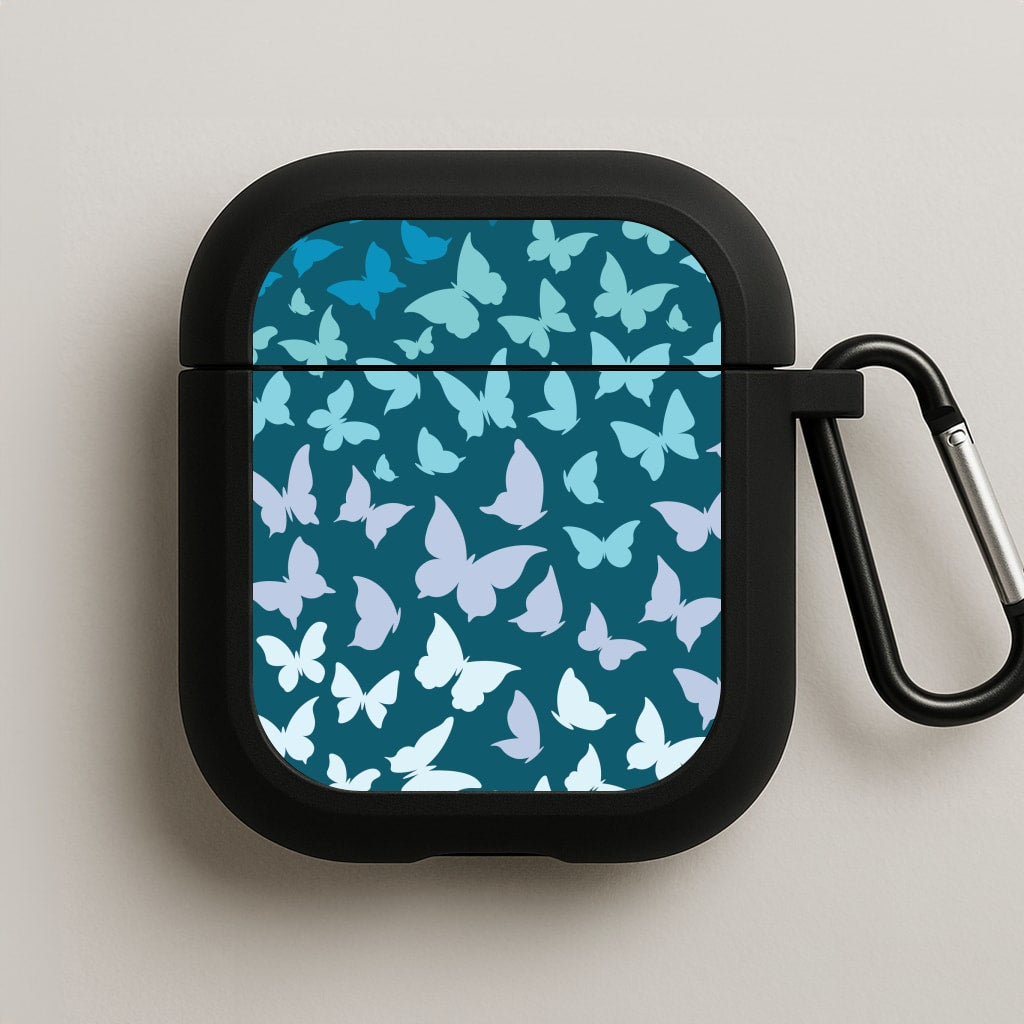 Blue Gradient Butterfly - Butterfly Patterns AirPods Case