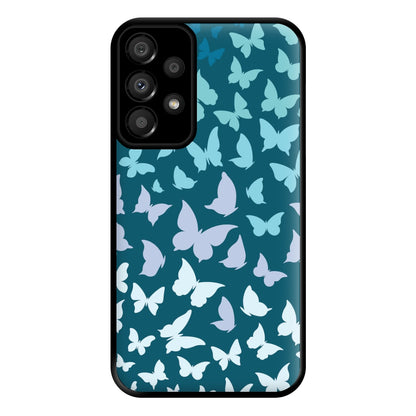 Blue Gradient Butterfly - Butterfly Patterns Phone Case for Galaxy A33