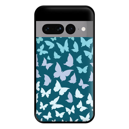 Blue Gradient Butterfly - Butterfly Patterns Phone Case for Google Pixel 7 Pro