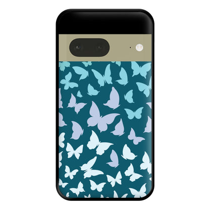 Blue Gradient Butterfly - Butterfly Patterns Phone Case for Google Pixel 7a