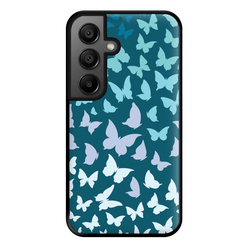 Blue Gradient Butterfly - Butterfly Patterns Phone Case for Google Pixel 8