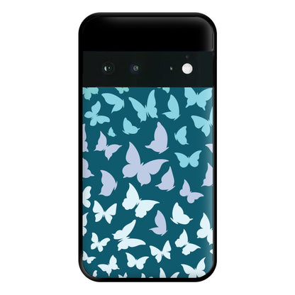 Blue Gradient Butterfly - Butterfly Patterns Phone Case for Google Pixel 6a