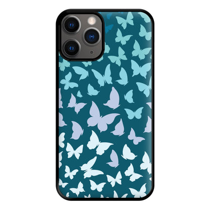 Blue Gradient Butterfly - Butterfly Patterns Phone Case for iPhone 12 Pro Max