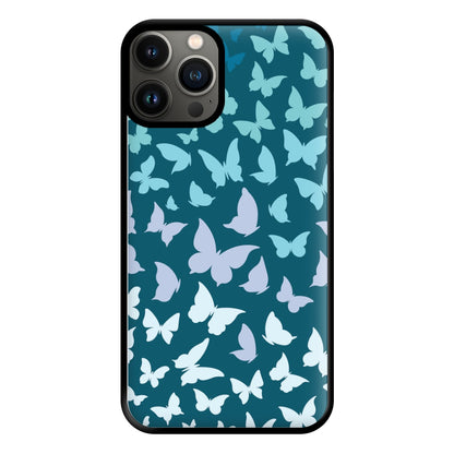 Blue Gradient Butterfly - Butterfly Patterns Phone Case for iPhone 11 Pro Max