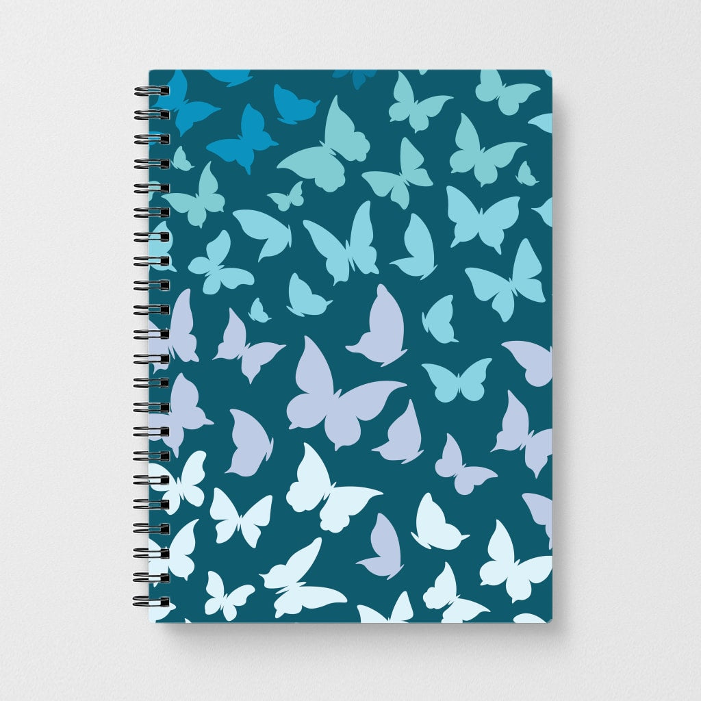 Blue Gradient Butterfly - Butterfly Patterns Notebook