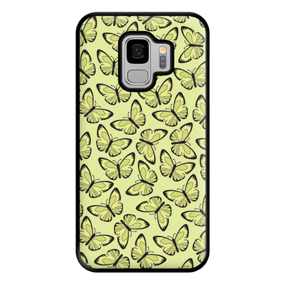 Yellow And Black Butterfly - Butterfly Patterns Phone Case for Galaxy S9 Plus