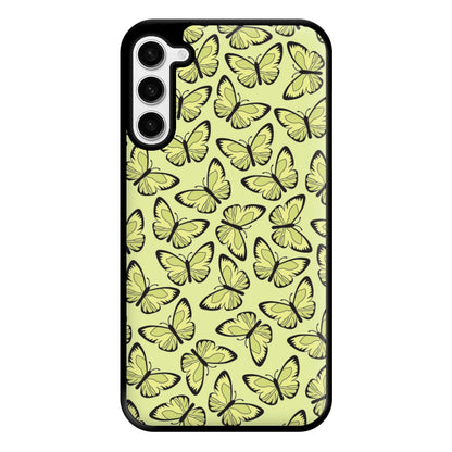 Yellow And Black Butterfly - Butterfly Patterns Phone Case for Galaxy S23 Plus