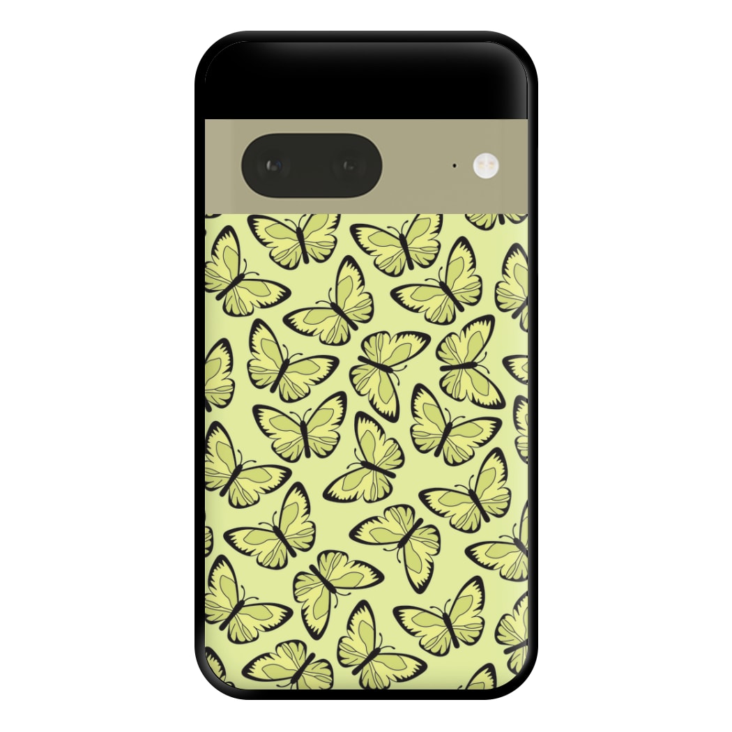 Yellow And Black Butterfly - Butterfly Patterns Phone Case for Google Pixel 7a