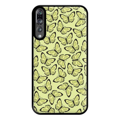 Yellow And Black Butterfly - Butterfly Patterns Phone Case for Huawei P20 Pro