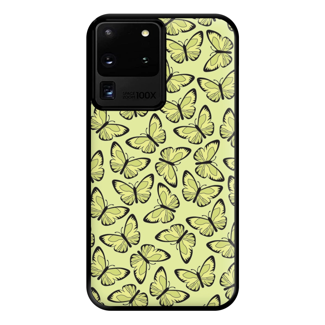 Yellow And Black Butterfly - Butterfly Patterns Phone Case for Galaxy S20 Ultra