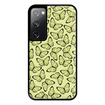 Yellow And Black Butterfly - Butterfly Patterns Phone Case for Galaxy S20