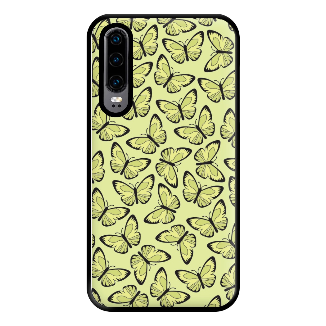 Yellow And Black Butterfly - Butterfly Patterns Phone Case for Huawei P30