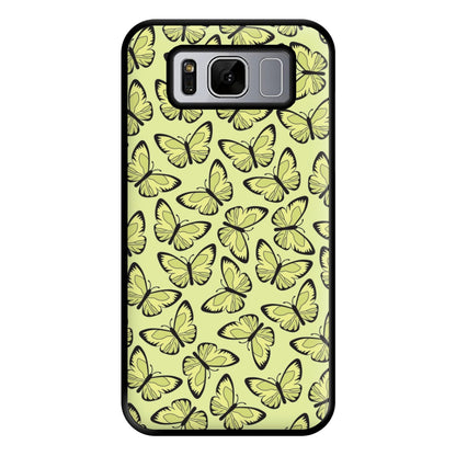 Yellow And Black Butterfly - Butterfly Patterns Phone Case for Galaxy S8 Plus