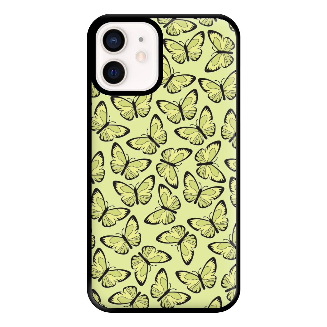 Yellow And Black Butterfly - Butterfly Patterns Phone Case for iPhone 13 Mini