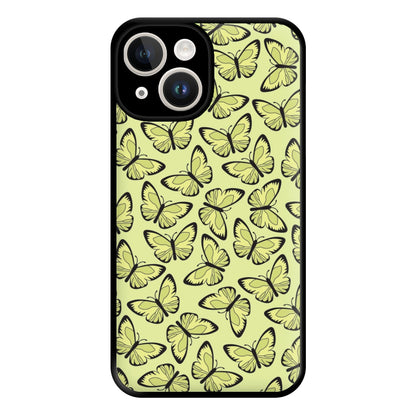 Yellow And Black Butterfly - Butterfly Patterns Phone Case for iPhone 14