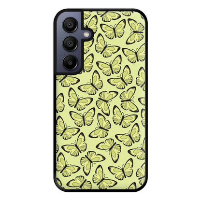 Yellow And Black Butterfly - Butterfly Patterns Phone Case for Galaxy A15