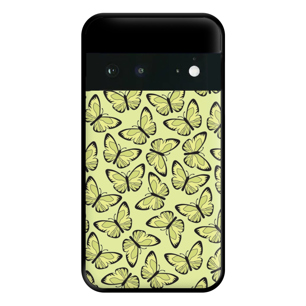 Yellow And Black Butterfly - Butterfly Patterns Phone Case for Google Pixel 6a