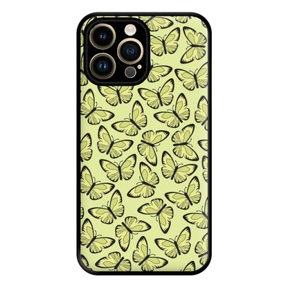 Yellow And Black Butterfly - Butterfly Patterns Phone Case for iPhone 14 Pro Max