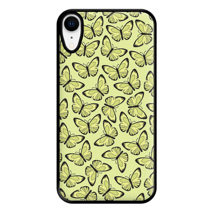 Yellow And Black Butterfly - Butterfly Patterns Phone Case for iPhone XR