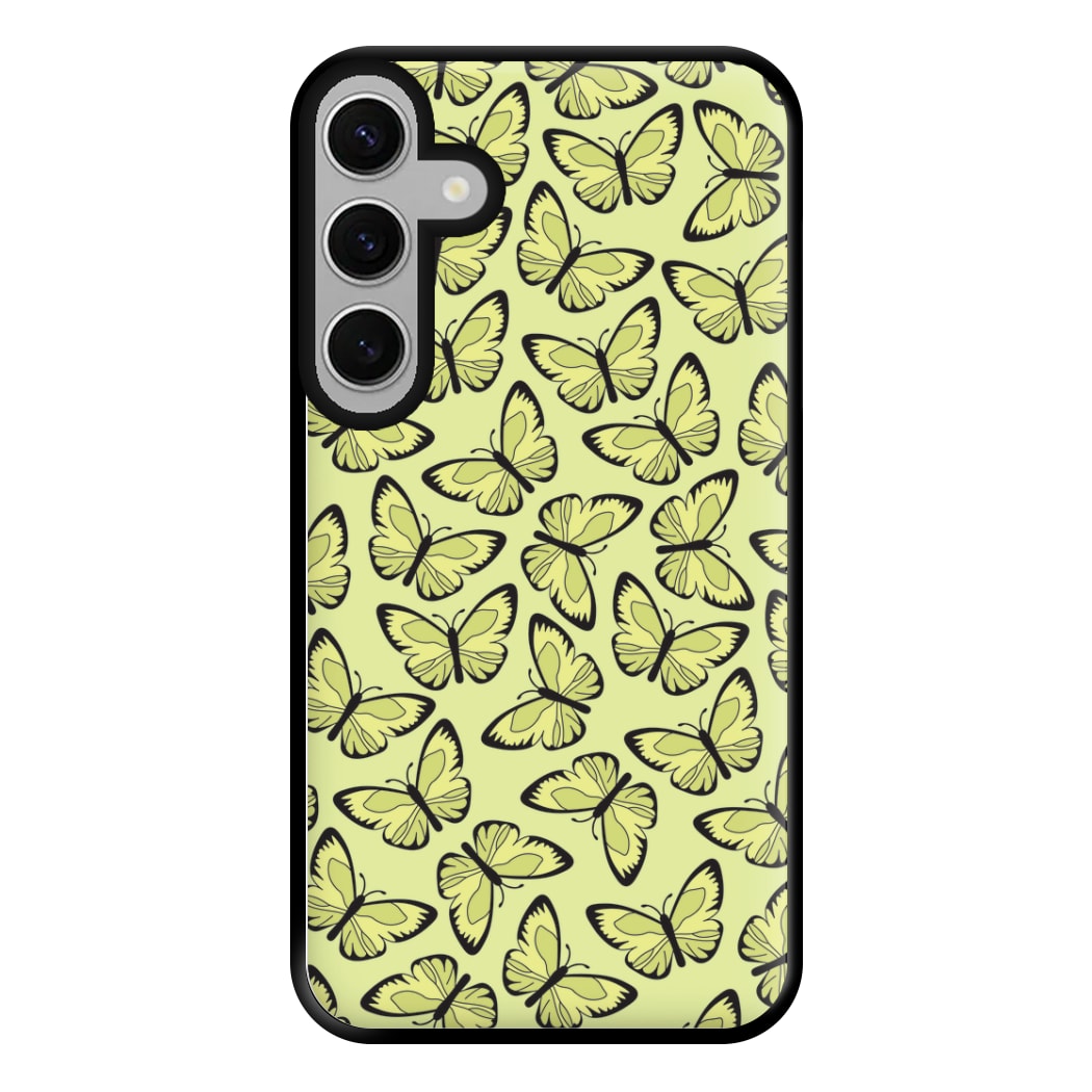 Yellow And Black Butterfly - Butterfly Patterns Phone Case for Galaxy S24FE