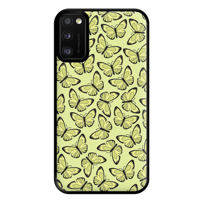 Yellow And Black Butterfly - Butterfly Patterns Phone Case for Galaxy A41