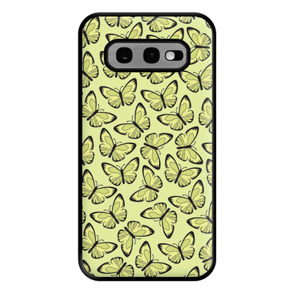 Yellow And Black Butterfly - Butterfly Patterns Phone Case for Galaxy S10e