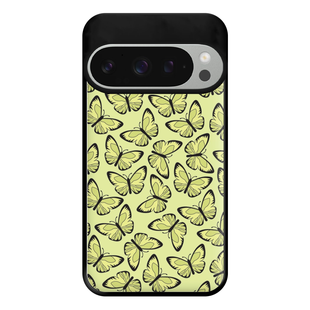 Yellow And Black Butterfly - Butterfly Patterns Phone Case for Google Pixel 9 Pro XL