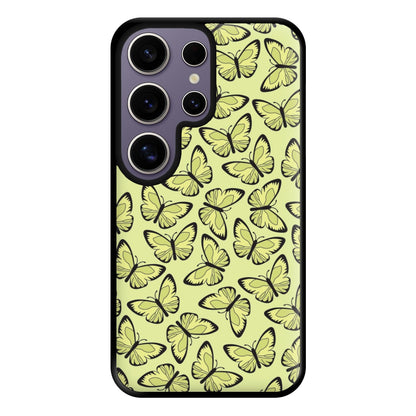 Yellow And Black Butterfly - Butterfly Patterns Phone Case for Galaxy S25 Ultra