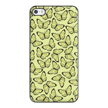 Yellow And Black Butterfly - Butterfly Patterns Phone Case for iPhone 5 / 5s / SE 2016