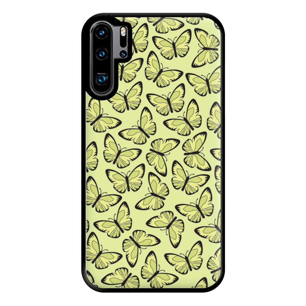 Yellow And Black Butterfly - Butterfly Patterns Phone Case for Huawei P30 Pro